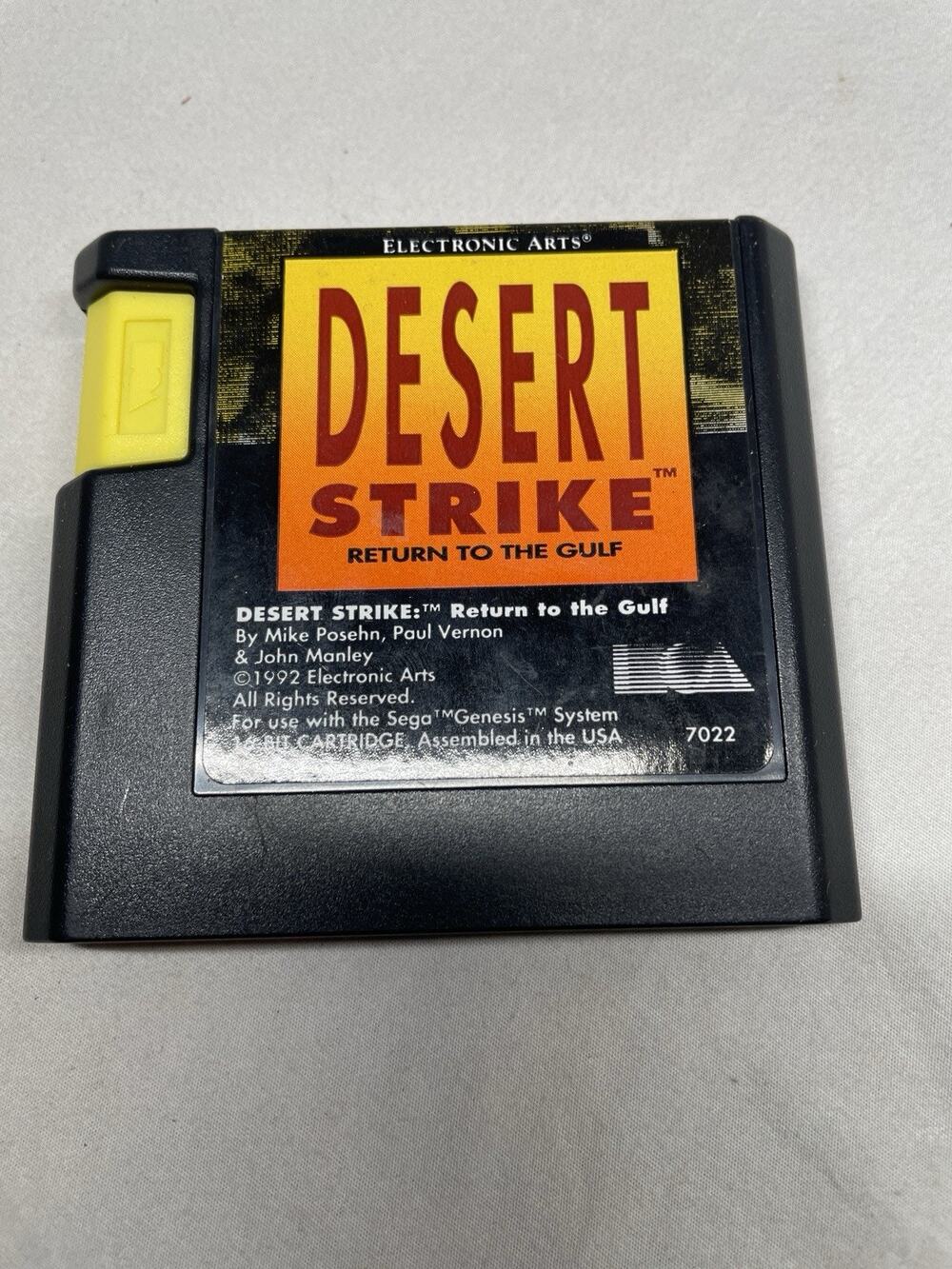 EA Desert Strike For Sega Genesis Tested And Working-cartridge Only